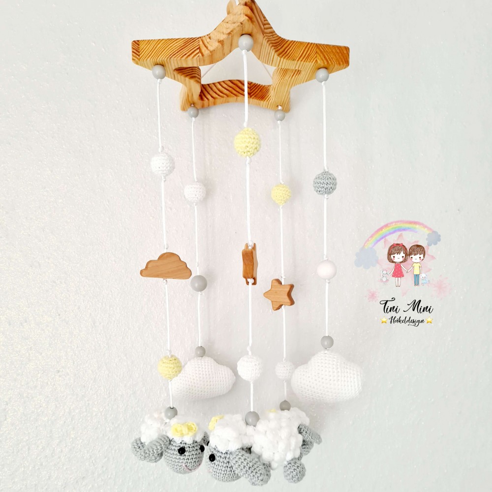 Baby Mobile Schafe