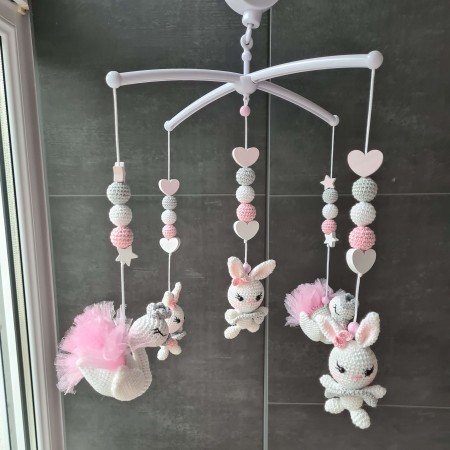 Baby Mobile Hase Schwan