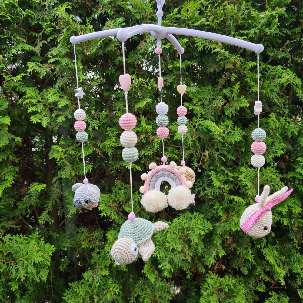 Baby Mobile Schildkröte Koala Hase Bär