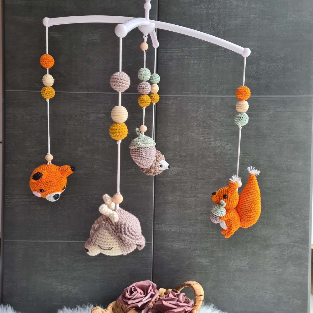 Baby Mobile Waldtiere