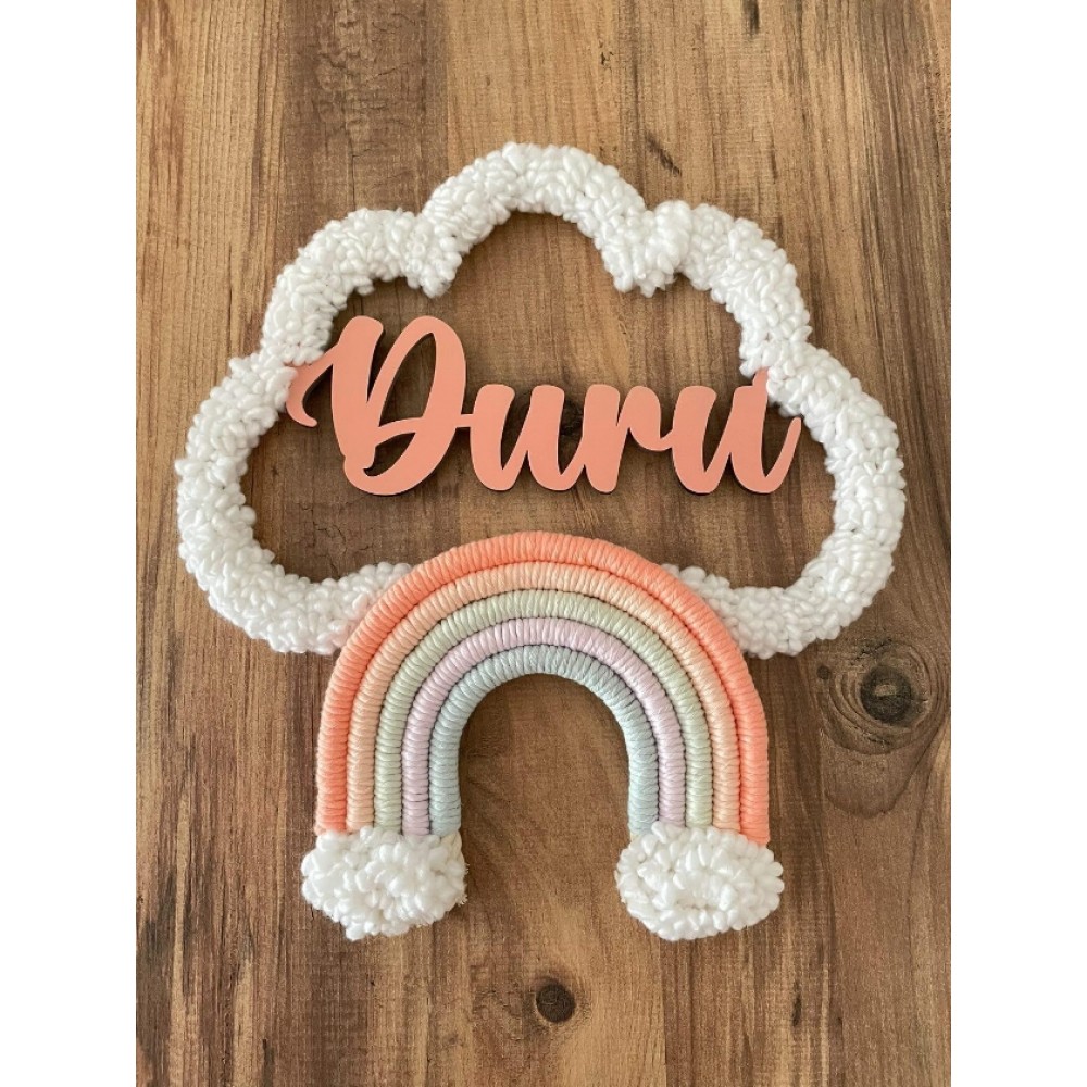 Regenbogen und Wolke Wand/ Tür Anhänger