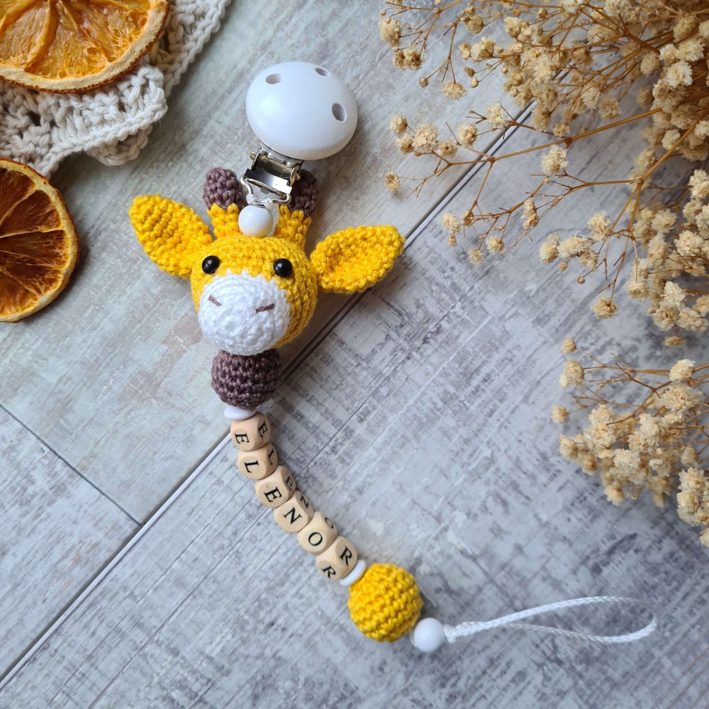 Schnullerkette Giraffe