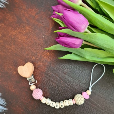 Schnullerkette rose dream