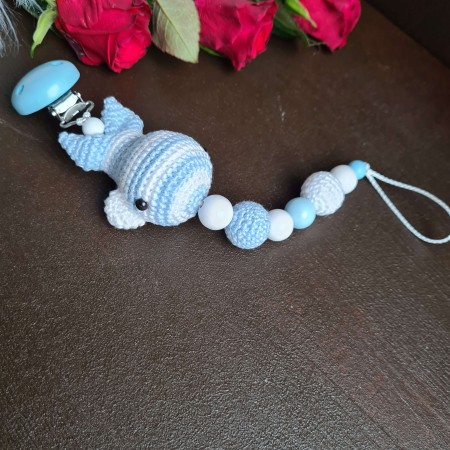 Schnullerkette Wal