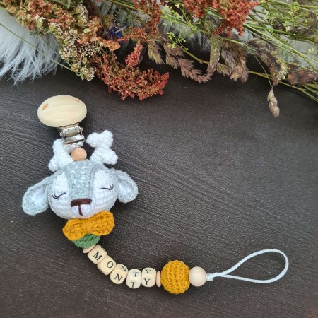 Schnullerkette Reh - verschiedene Farben