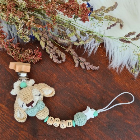 Schnullerkette Reh - verschiedene Farben