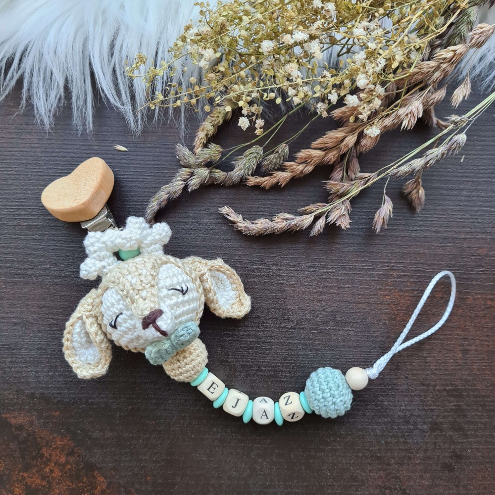 Schnullerkette Reh - verschiedene Farben