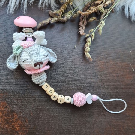 Schnullerkette Reh - verschiedene Farben