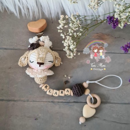 Schnullerkette Reh - verschiedene Farben