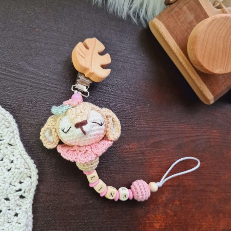 Schnullerkette Reh - verschiedene Farben