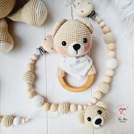 Baby-Set Bär beige
