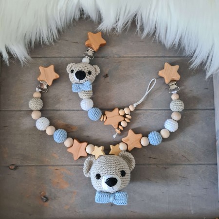 Baby-Set Bär blau