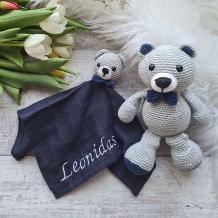 Baby-Set Bär dunkelblau