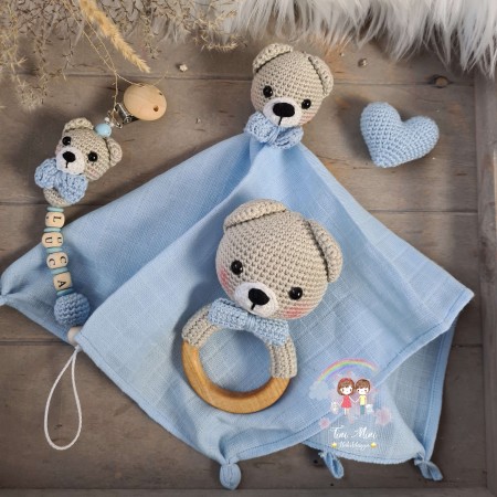 Baby-Set Bär blau