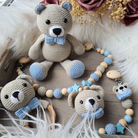Baby-Set Bär blau