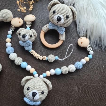 Baby-Set Bär blau