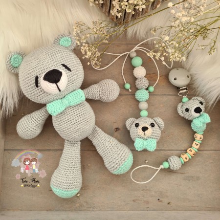 Baby-Set Bär mint
