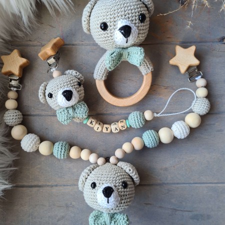 Baby-Set Bär mint