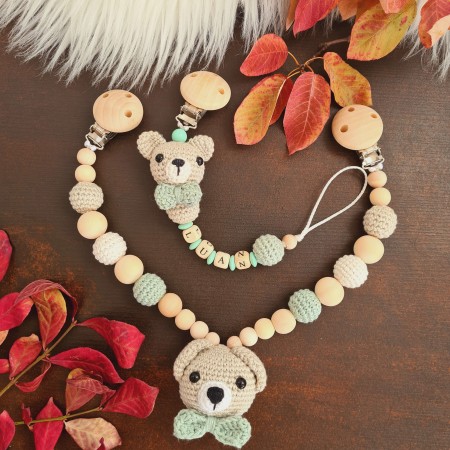 Baby-Set Bär mint