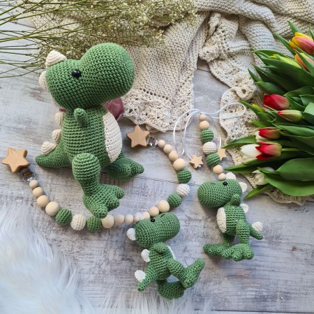 Baby-Set Dino grün
