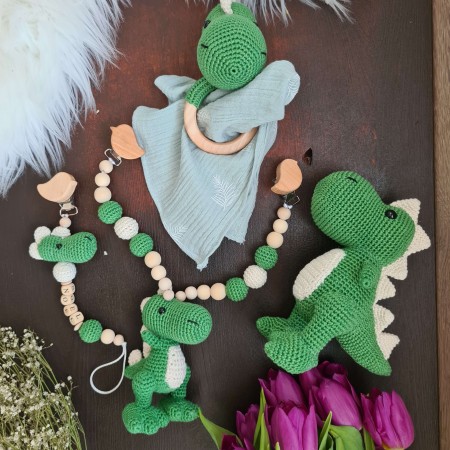 Baby-Set Dino grün