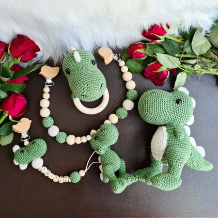 Baby-Set Dino grün