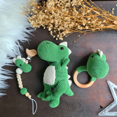 Baby-Set Dino grün