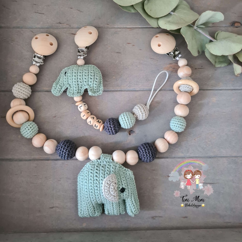 Baby-Set Elefant mint