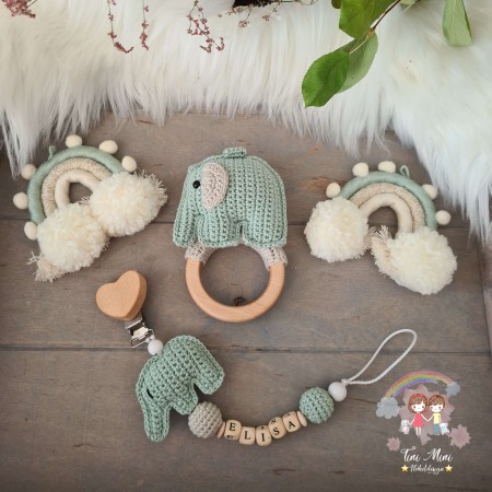 Baby-Set Elefant mint