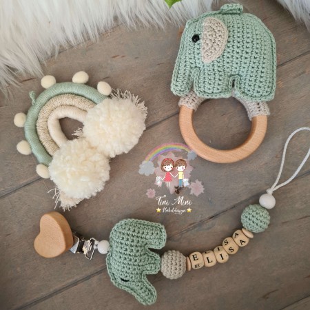 Baby-Set Elefant mint