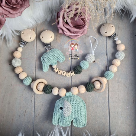 Baby-Set Elefant mint