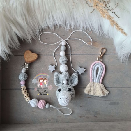 Baby-Set Esel grau