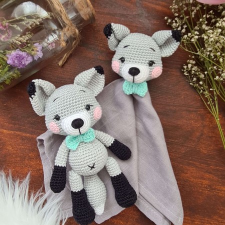 Baby-Set Fuchs grau
