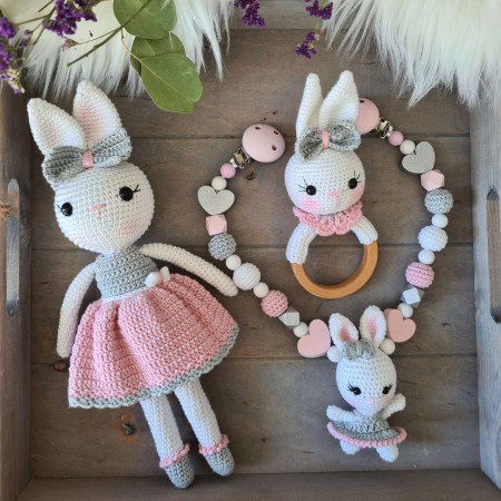 Baby-Set Hase Ballerina rosa