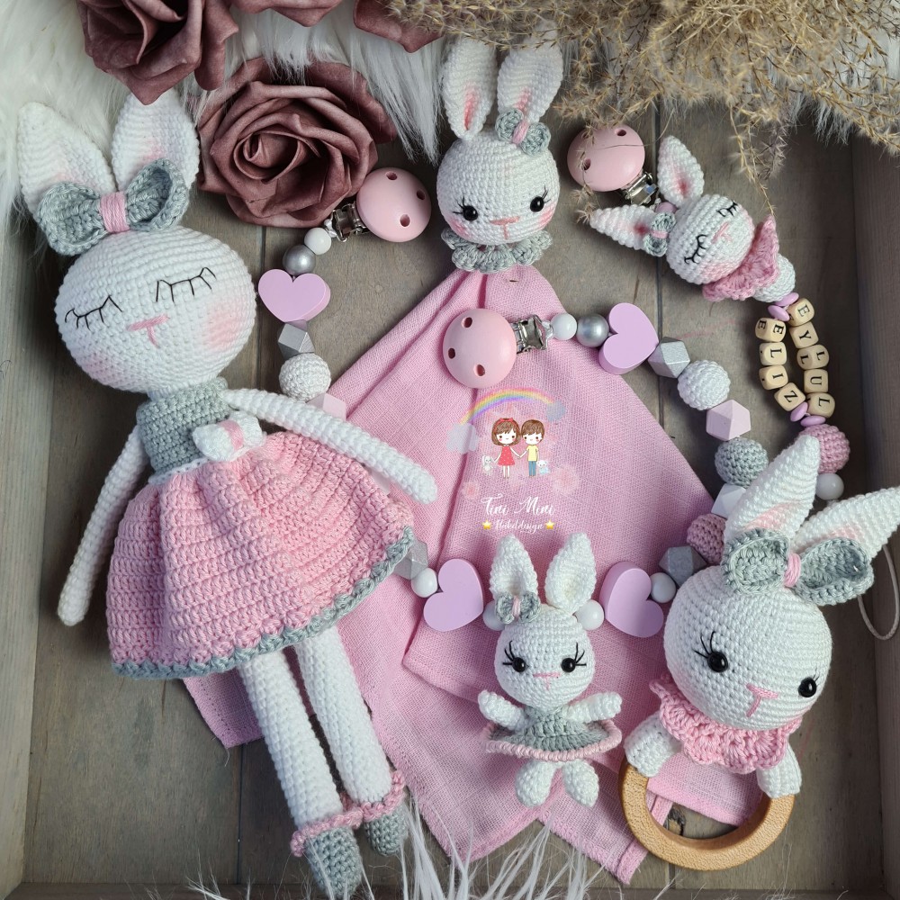 Baby-Set Hase Ballerina rosa