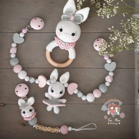 Baby-Set Hase Ballerina rosa