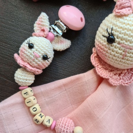 Baby-Set Hase beige-rosa