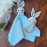 Baby-Set Hase grau-blau