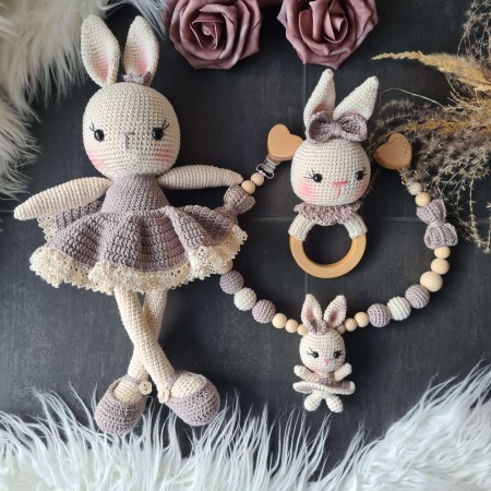 Baby-Set Hase lange Beine taube