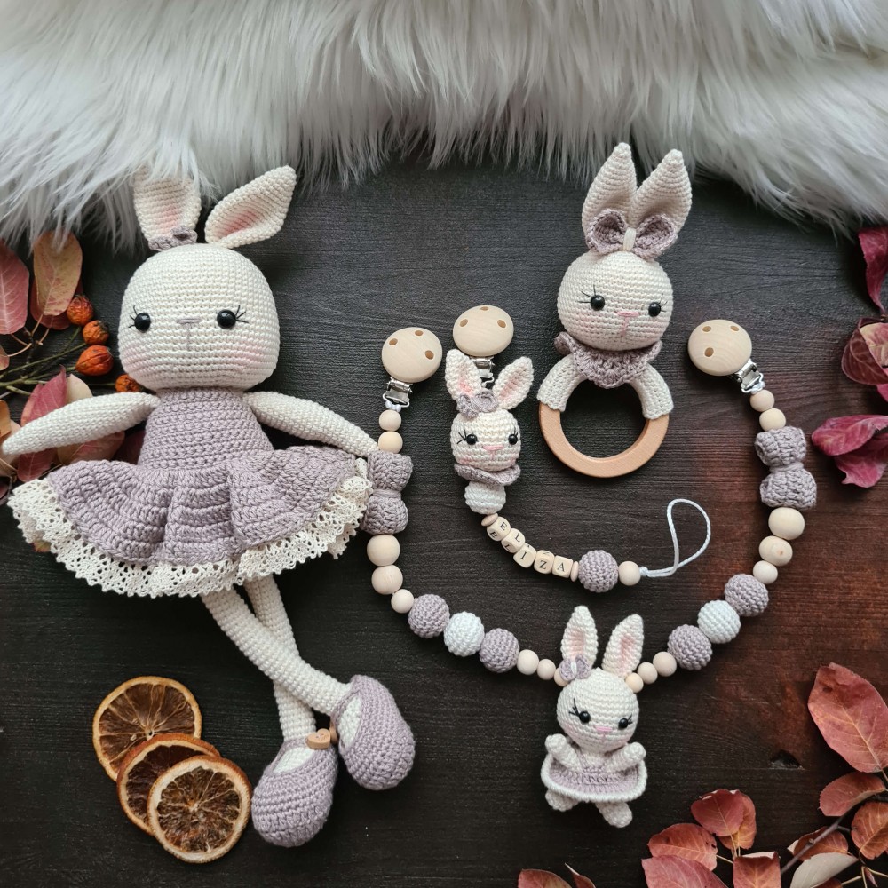 Baby-Set Hase lange Beine taube