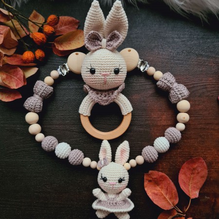 Baby-Set Hase lange Beine taube