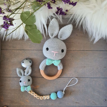 Baby-Set Hase Schlappohren mint