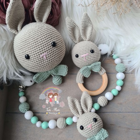 Baby-Set Hase Schlappohren mint