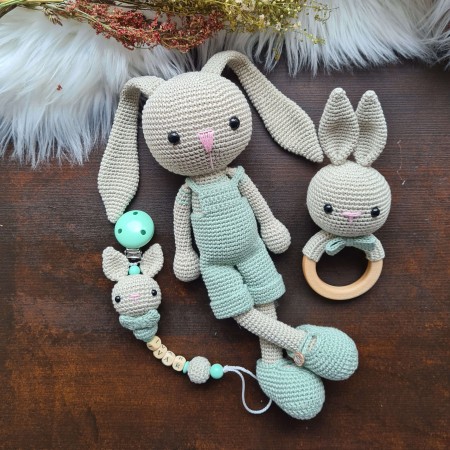 Baby-Set Hase Schlappohren mint