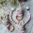 Baby-Set Hase rosa-leinen