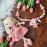 Baby-Set Hase Schlappohren beige-rosa