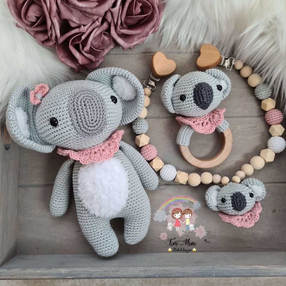 Baby-Set Koala rosa