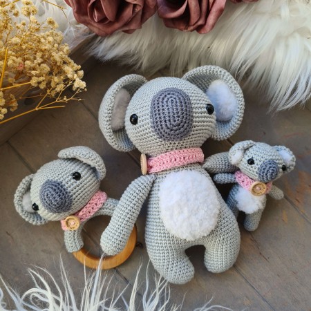 Baby-Set Koala rosa