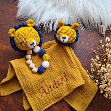 Baby-Set Löwe senf
