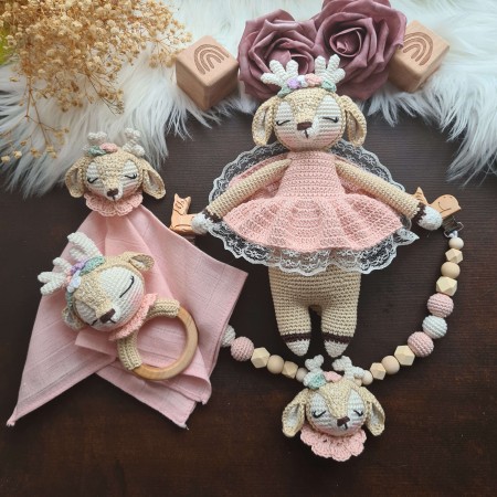 Baby-Set Reh Mathilda puder